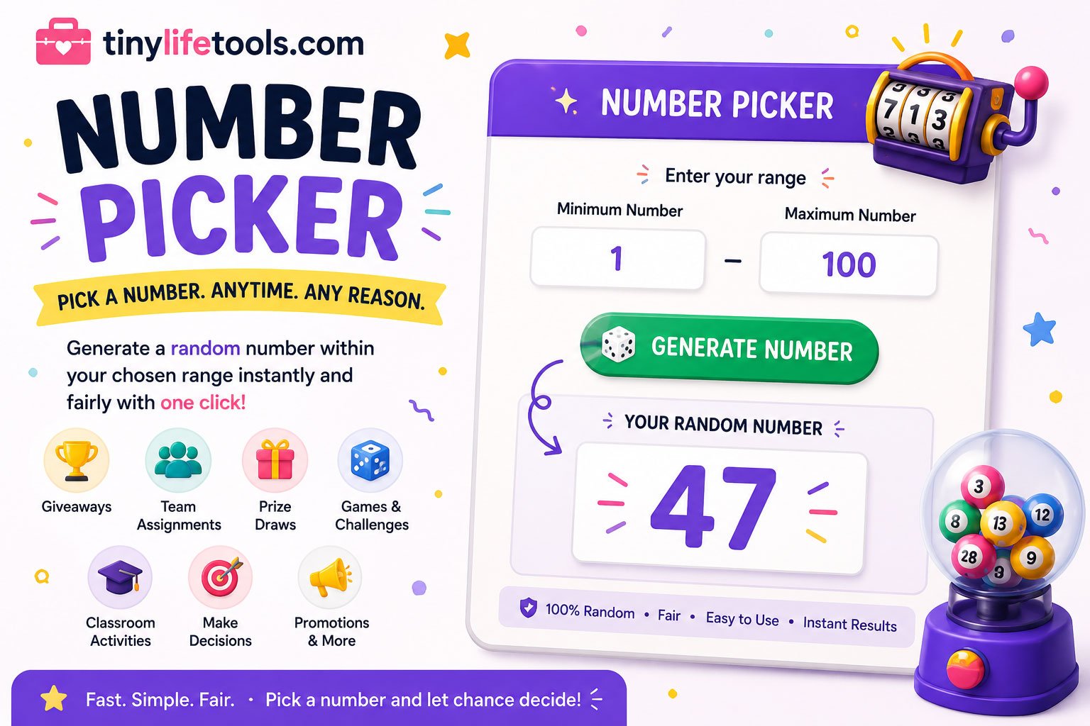 Number Picker Tiny Life Tools