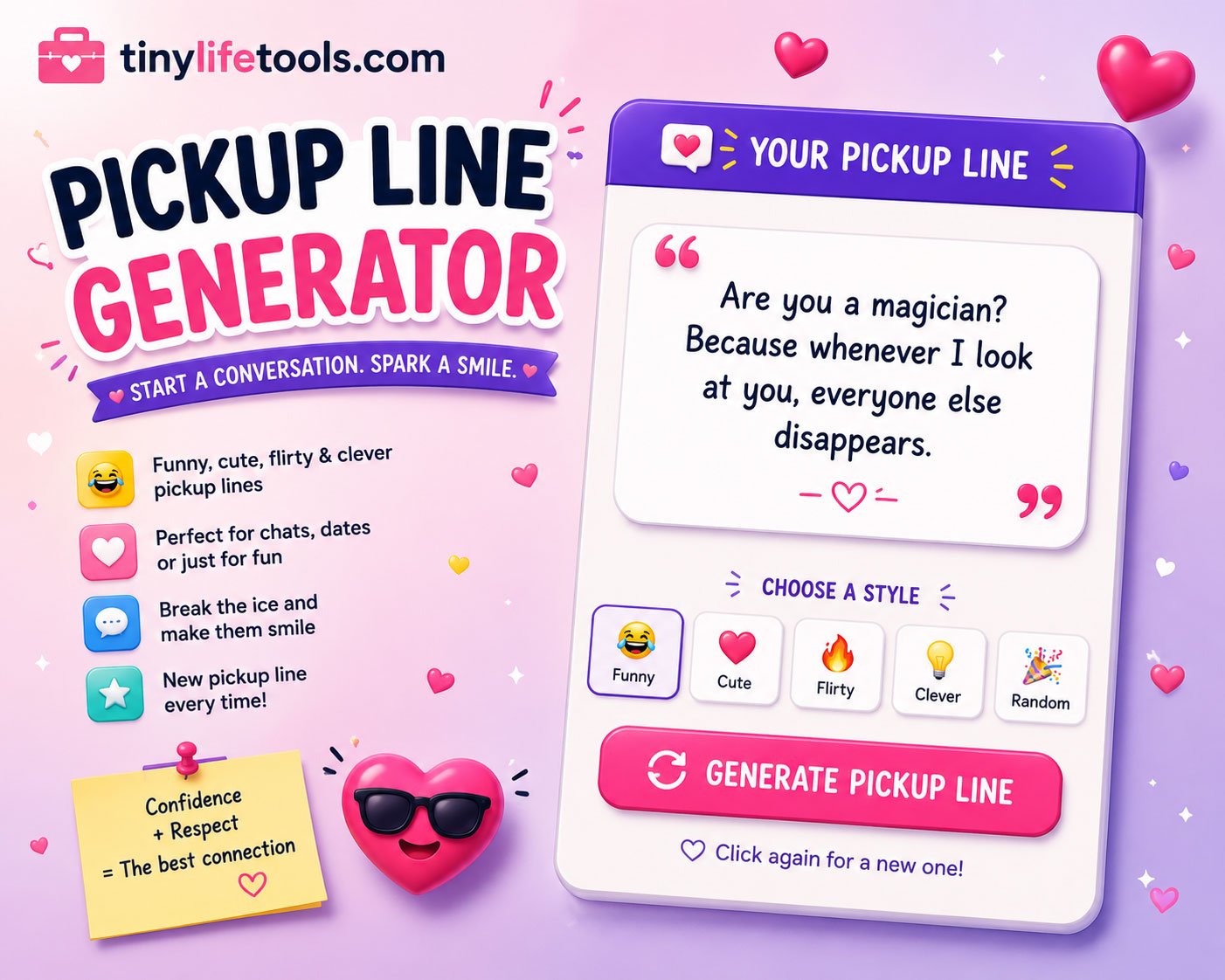 Pickup Line Generator Tiny Life Tools